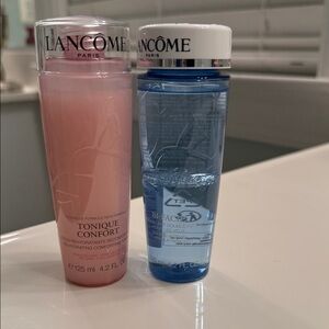 Lancome Tonique Confort and Bi-Facil Set - Pink and Blue